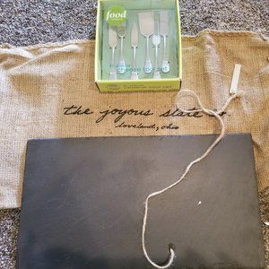 Slate Charcuterie Tray with serving set